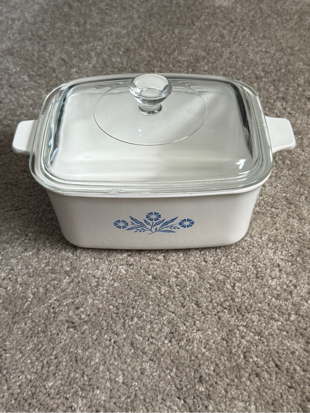 Vintage CorningWare Blue Cornflower P-4-B 1.6L Casserole Dish + Lid